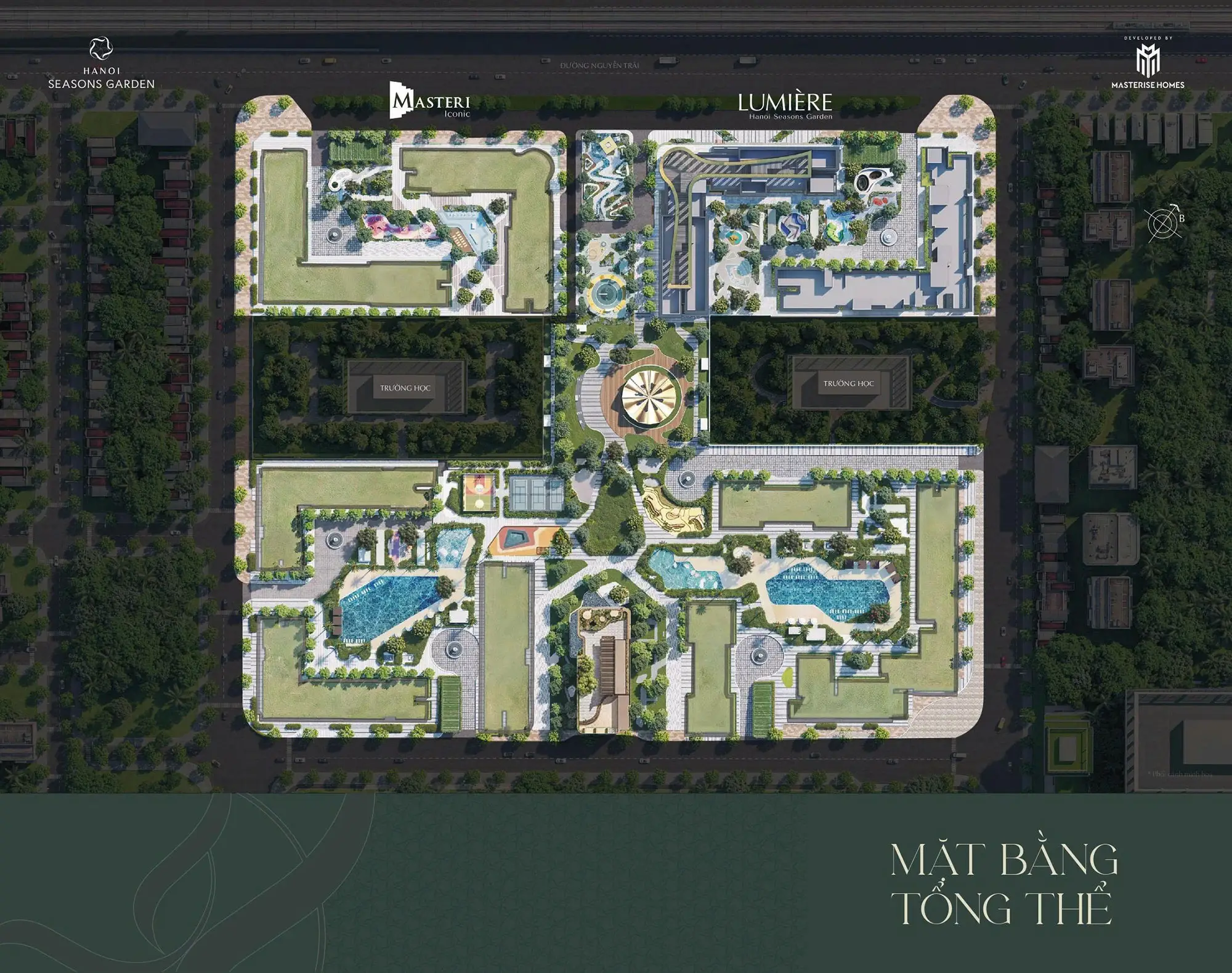 Tổng mặt bằng Lumière Hanoi Seasons Garden